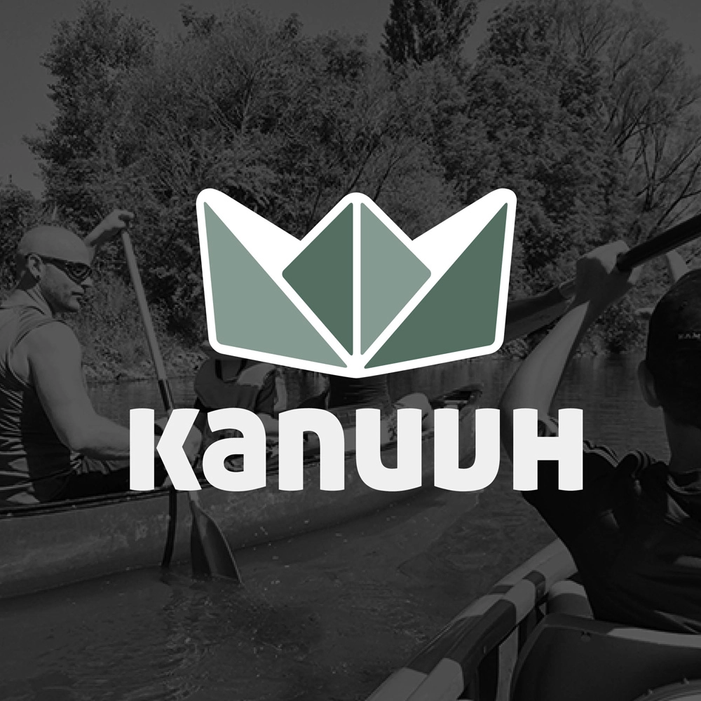 Logo-Design für Bootsverleih auf der Altmühl – kanuuh.de